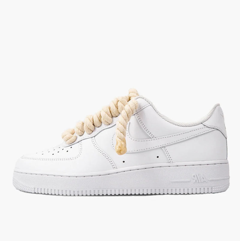 White Nike Air Force 1 Rope Laces